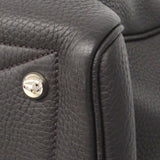 【6fe7007】エルメス ハンドバッグ ヴィクトリア35 トリヨンクレマンス レザン シルバー金具 T刻印【中古】レディース