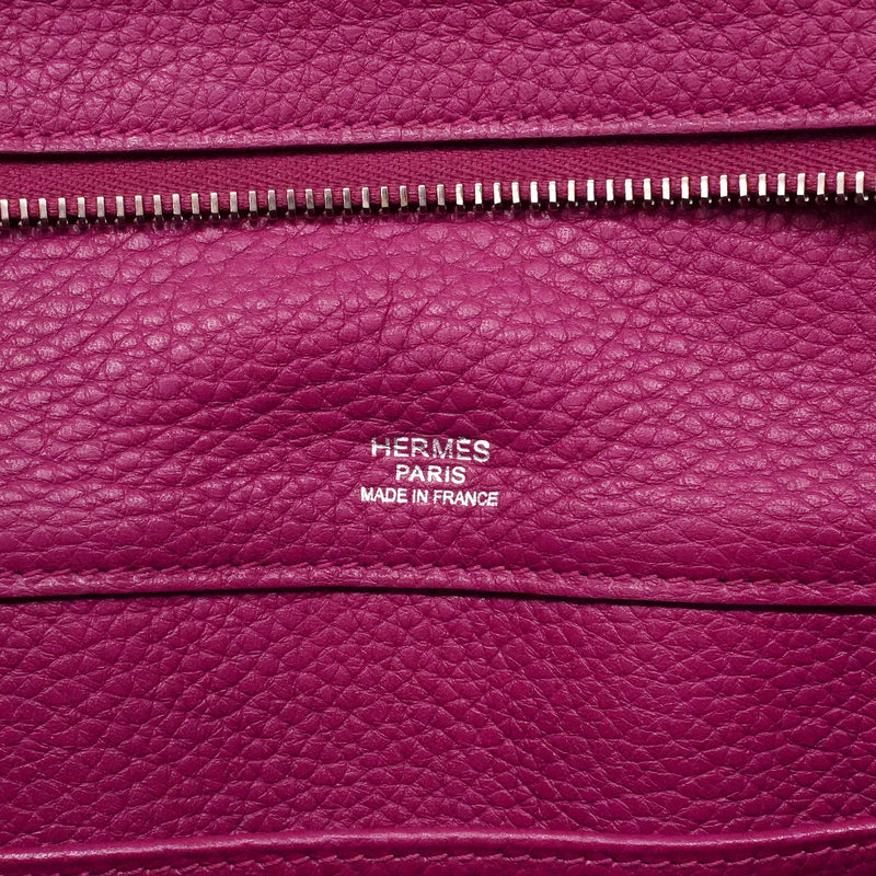 【6fe7008】エルメス ハンドバッグ アトラスト トリヨンクレマンス トスカ シルバー金具 □P刻印【中古】レディース