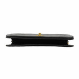 【6ga0009】シャネル ショルダーバッグ マトラッセ チェーンショルダー ラムスキン ブラック ゴールド金具【中古】レディース