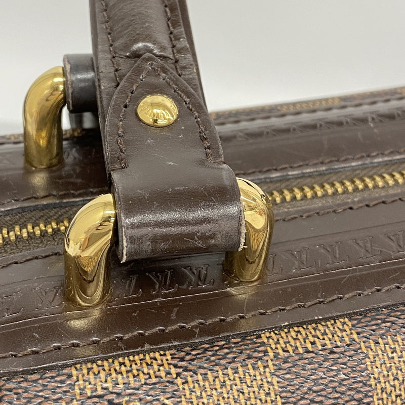 【6ga0022】ルイヴィトン ハンドバッグ ダミエ ナイツブリッジ N51201 エベヌ【中古】レディース
