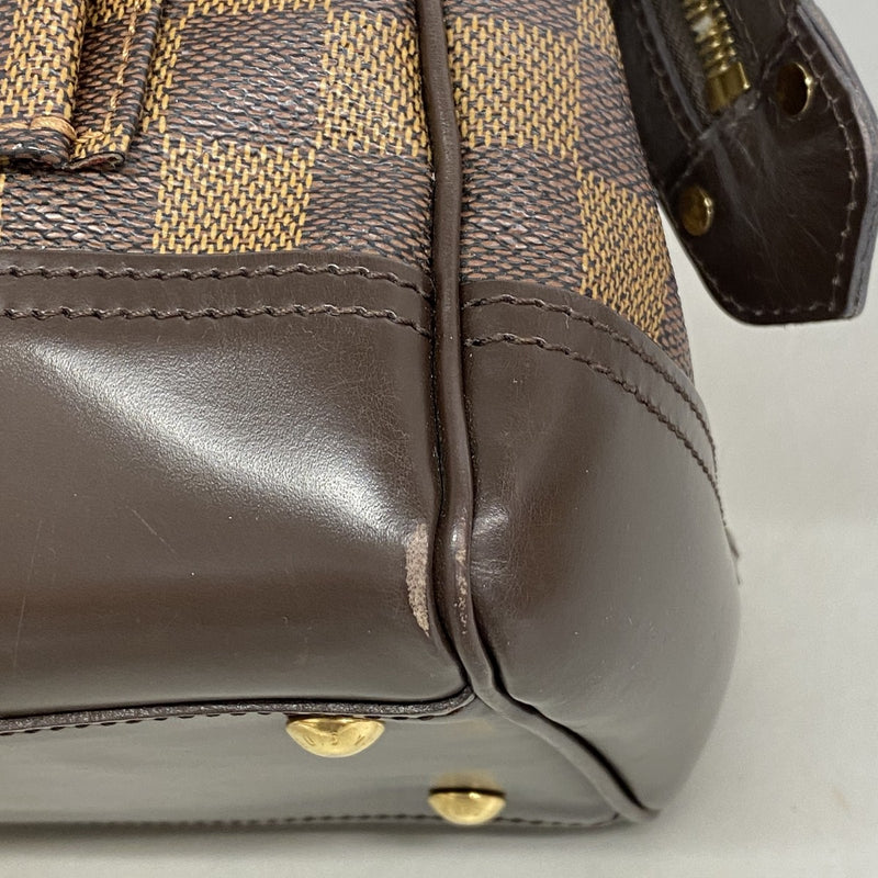 【6ga0022】ルイヴィトン ハンドバッグ ダミエ ナイツブリッジ N51201 エベヌ【中古】レディース