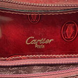 【6ga0026】カルティエ リュック・デイパック ハッピーバースデー レザー ボルドー ゴールド金具【中古】レディース