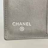【6ga0052-k】シャネル 財布 キャビアスキン ブラック シルバー金具【中古】レディース