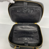 【6ga0059-k】シャネル バニティバッグ キャビアスキン ブラック ゴールド金具 2wayバッグ【中古】レディース