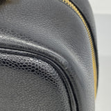 【6ga0059-k】シャネル バニティバッグ キャビアスキン ブラック ゴールド金具 2wayバッグ【中古】レディース