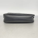 【6ga0060-k】グッチ ショルダーバッグ GGマーモント 447632 レザー ブラック ゴールド金具【中古】レディース