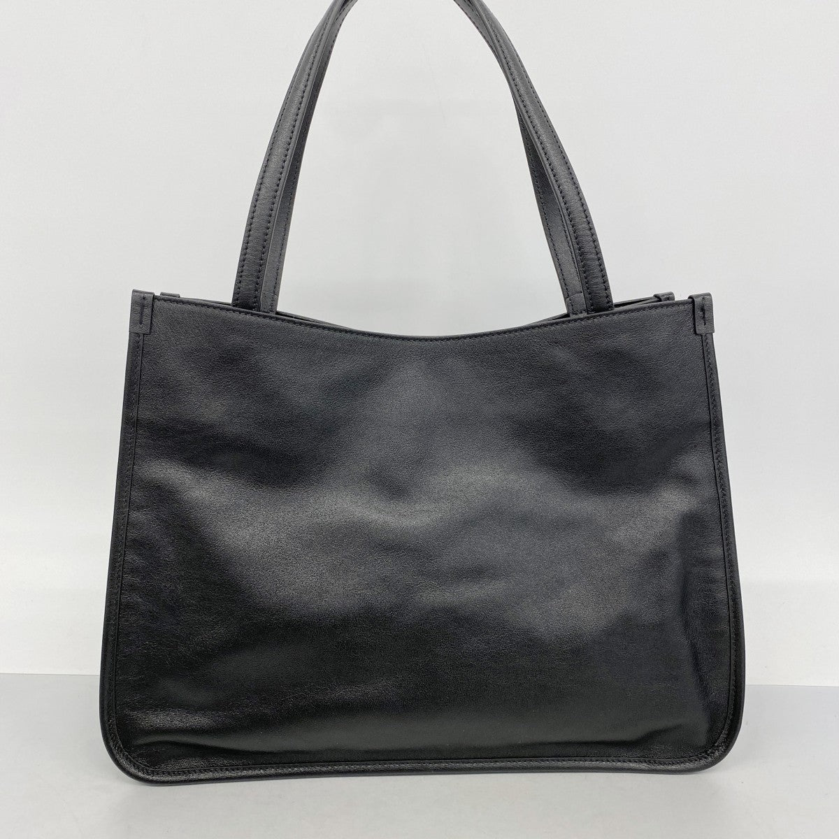 【6ga0061-k】グッチ トートバッグ ホースビット 623694 レザー ブラック ゴールド金具【中古】レディース