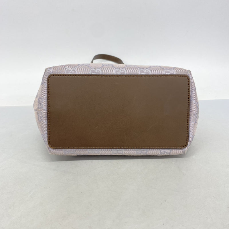【6ga0062-k】グッチ トートバッグ GGキャンバス 31244 キャンバス パープル シルバー金具【中古】レディース
