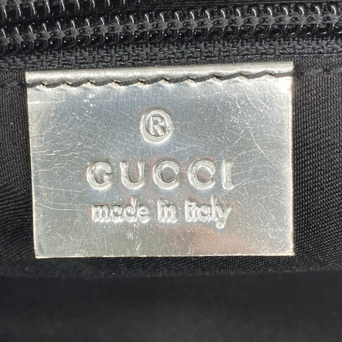 【6ga0064-k】グッチ ハンドバッグ GGキャンバス 131223 ナイロンキャンバス シルバー シルバー金具【中古】レディース