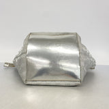 【6ga0064-k】グッチ ハンドバッグ GGキャンバス 131223 ナイロンキャンバス シルバー シルバー金具【中古】レディース