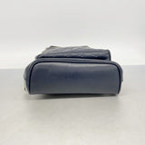 【6ga0065-k】グッチ ボディバッグ グッチシマ 450970 レザー ネイビー シルバー金具【中古】メンズ