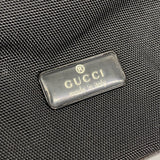 【6ga0075-k】グッチ ハンドバッグ 001 3750 ナイロン ブラック シルバー金具【中古】レディース