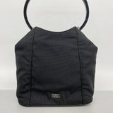 【6ga0075-k】グッチ ハンドバッグ 001 3750 ナイロン ブラック シルバー金具【中古】レディース