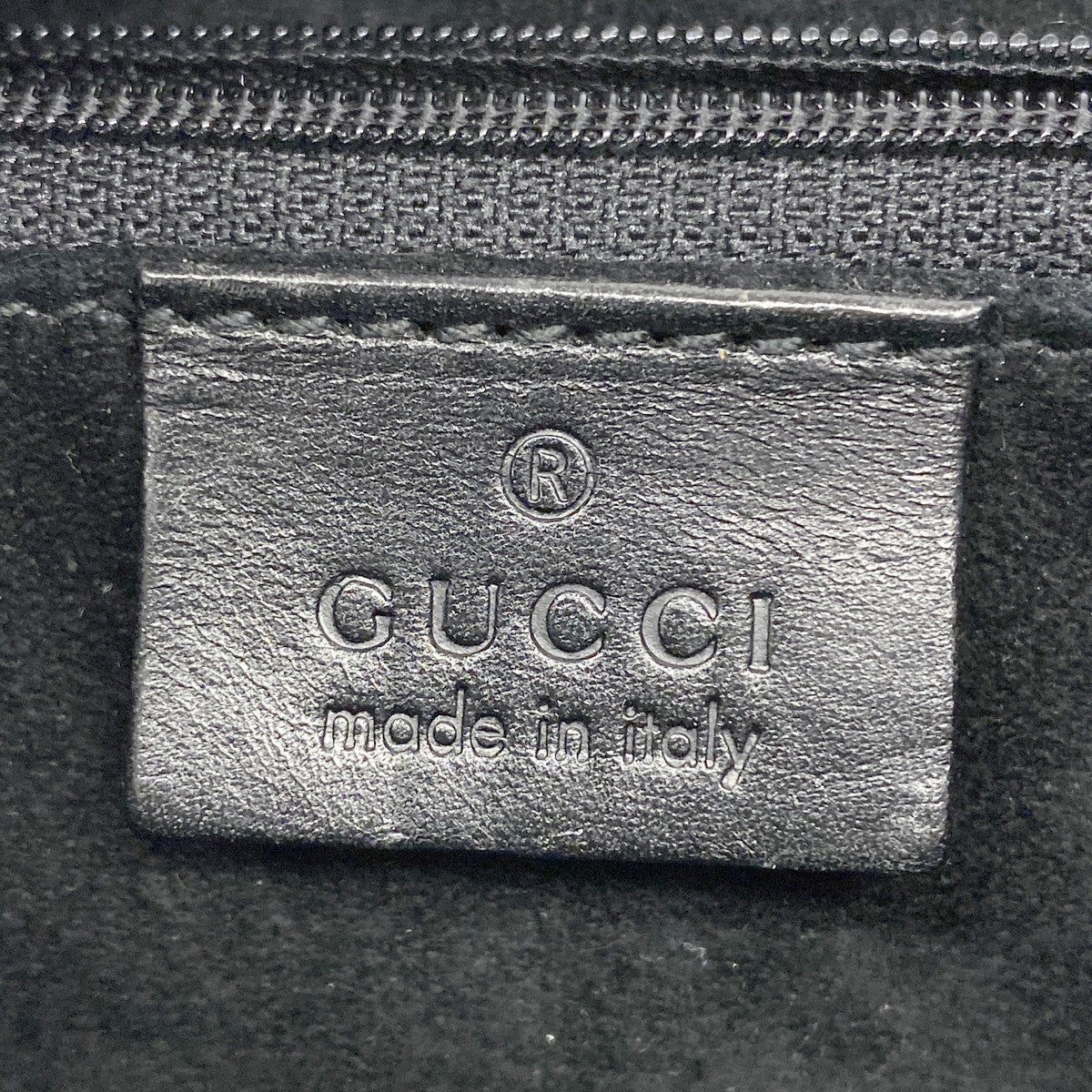 【6ga0075-k】グッチ ハンドバッグ 001 3750 ナイロン ブラック シルバー金具【中古】レディース
