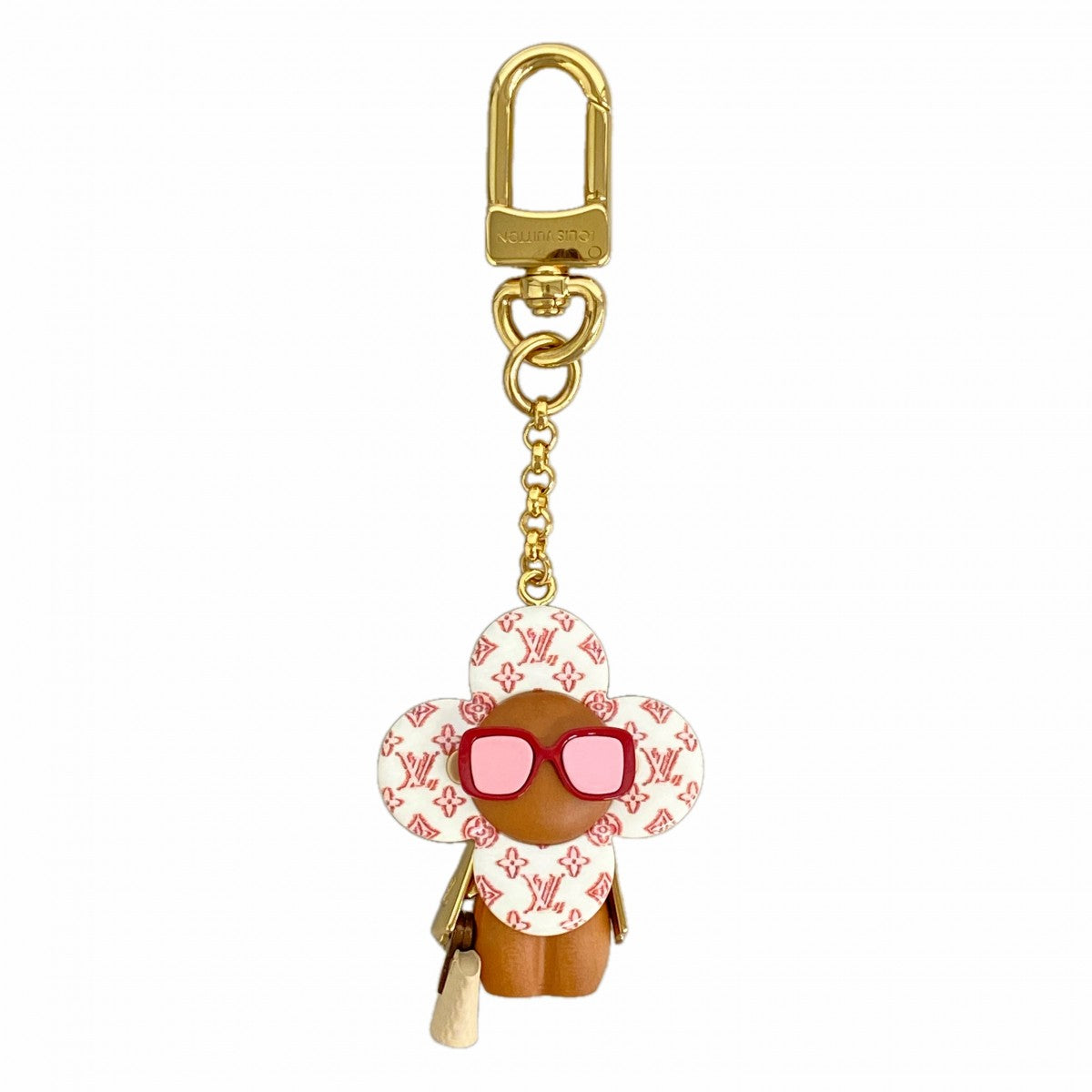 【6ga0106】ルイヴィトン キーホルダー・チャーム サマー ヴィヴィエンヌ M02591 ホワイト ブラウン レッド【中古】レディース