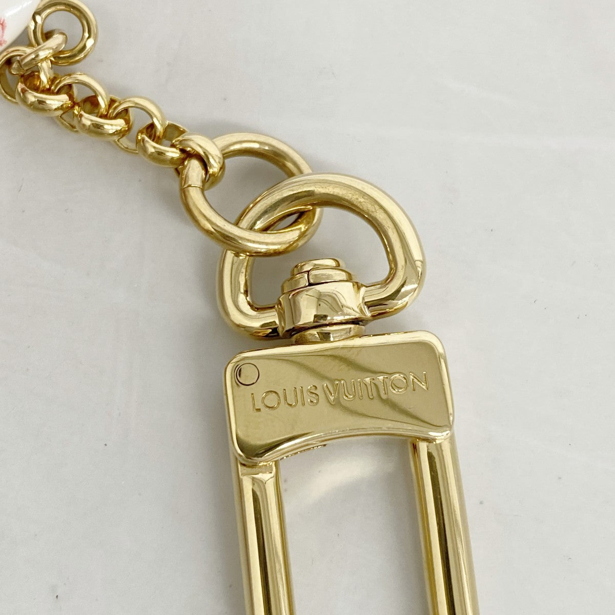【6ga0106】ルイヴィトン キーホルダー・チャーム サマー ヴィヴィエンヌ M02591 ホワイト ブラウン レッド【中古】レディース