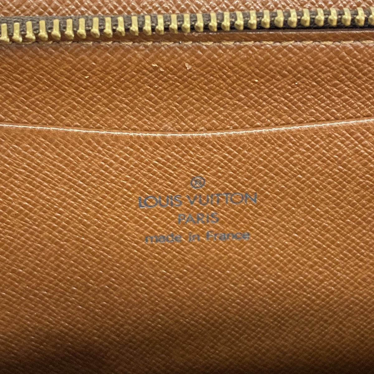【6ga0109】ルイヴィトン 長財布 モノグラム ポルト モネ ジップ M61727 ブラウン【中古】レディース