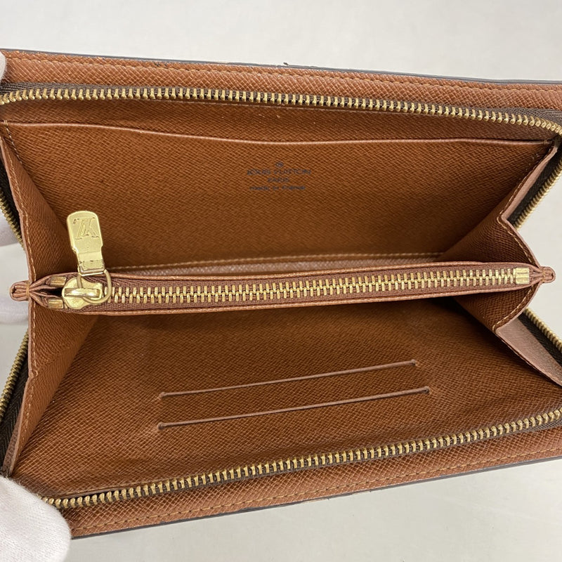 【6ga0109】ルイヴィトン 長財布 モノグラム ポルト モネ ジップ M61727 ブラウン【中古】レディース