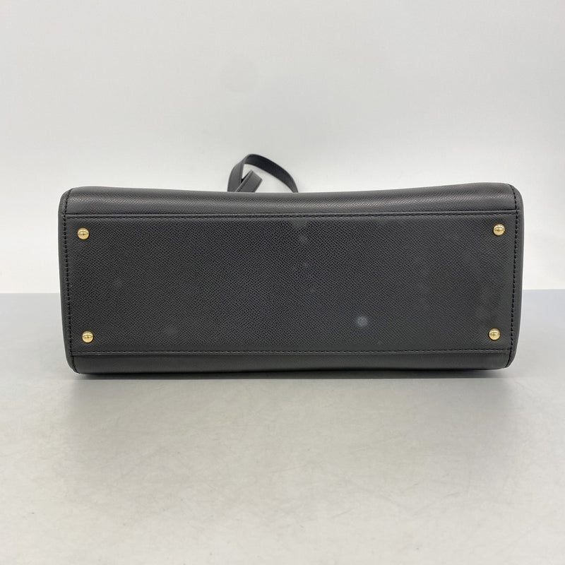 【6ga0127-k】シャネル トートバッグ レザー ブラック ゴールド金具【中古】レディース
