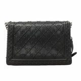【6ga0141-h】シャネル ショルダーバッグ ボーイシャネル チェーンショルダー キャビアスキン ブラック シルバー金具【中古】レディース