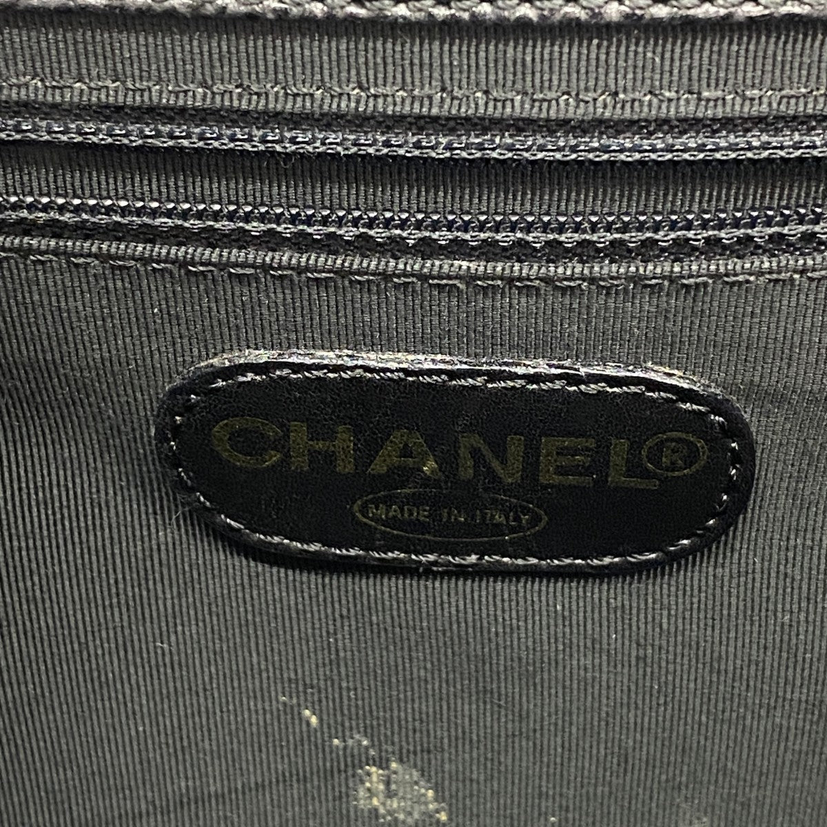 【6ga0152-k】シャネル トートバッグ キャビアスキン ブラック ゴールド金具【中古】レディース