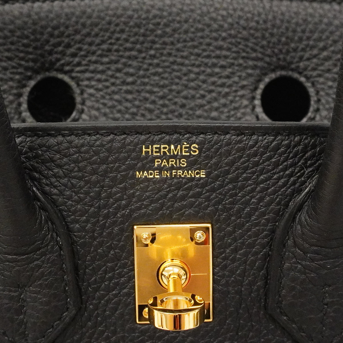 【6ga0154-g】エルメス ハンドバッグ バーキン25 トゴ ブラック ゴールド金具 G刻印【中古】レディース