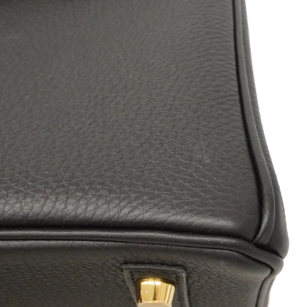【6ga0154-g】エルメス ハンドバッグ バーキン25 トゴ ブラック ゴールド金具 G刻印【中古】レディース