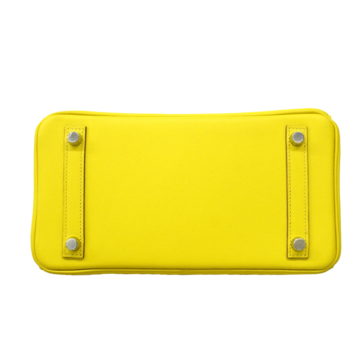 【6ga0155-g】エルメス ハンドバッグ バーキン25 スイフト ライム シルバー金具 W刻印【中古】レディース