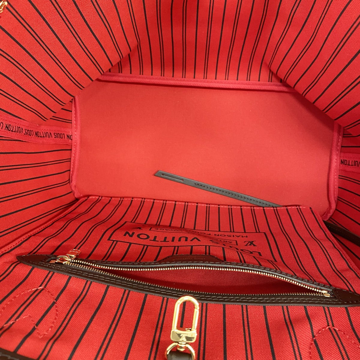 【6ga0163-h】ルイヴィトン トートバッグ ダミエ ネヴァーフルMM N40599 エベヌ/スリーズ【中古】レディース