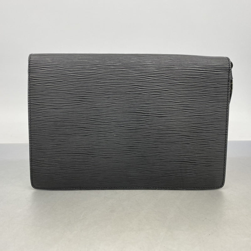 【6ga0167-k】ルイヴィトン クラッチバッグ エピ ポシェットセリエドラゴンヌ M52612 ノワール【中古】レディース