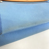 【6ga0175】エルメス ハンドバッグ エールバッグジップPM トワルオフィシエ ブルー シルバー金具 □O刻印 2wayバッグ【中古】レディース
