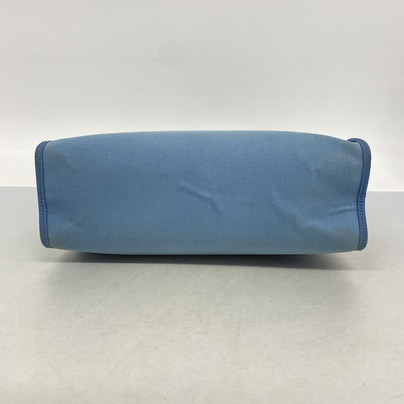 【6ga0175】エルメス ハンドバッグ エールバッグジップPM トワルオフィシエ ブルー シルバー金具 □O刻印 2wayバッグ【中古】レディース