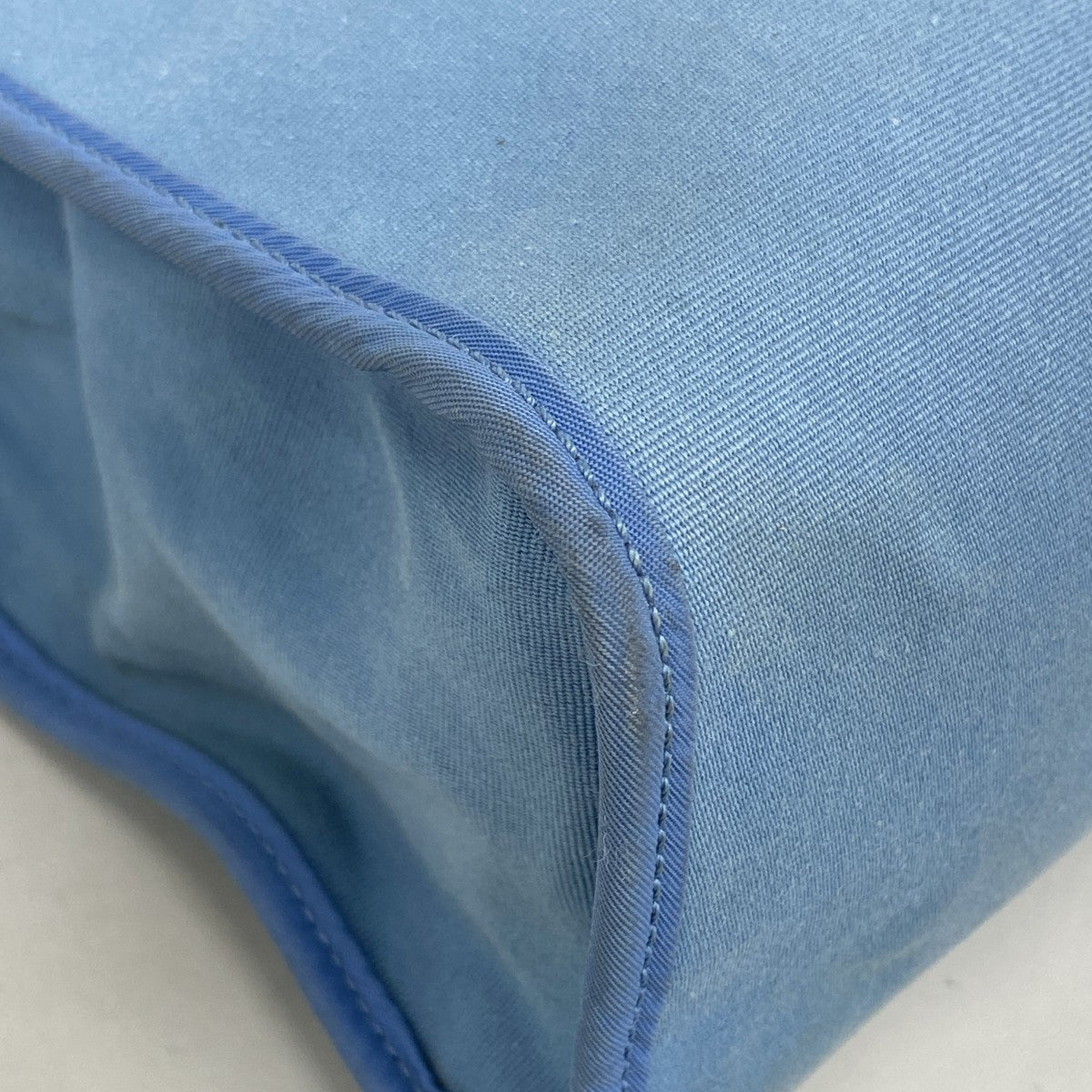【6ga0175】エルメス ハンドバッグ エールバッグジップPM トワルオフィシエ ブルー シルバー金具 □O刻印 2wayバッグ【中古】レディース