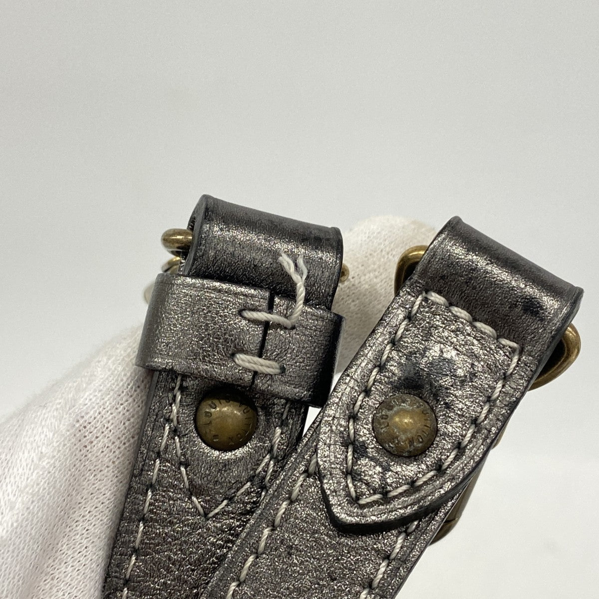 【6ga0179】ルイヴィトン ハンドバッグ モノグラム・ミニラン ブザスアンジュール M95622 プラティーヌ 2wayバッグ【中古】レディース