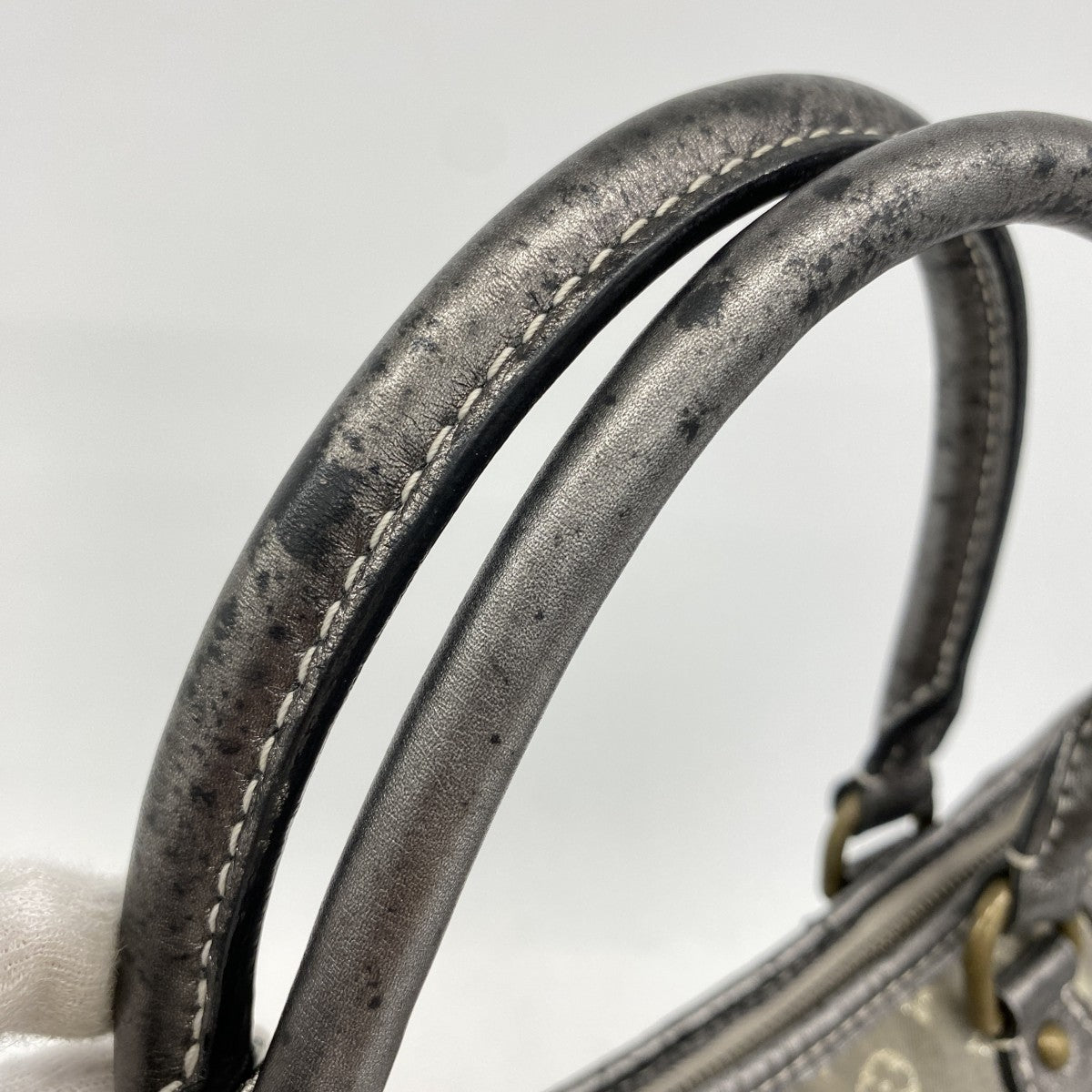 【6ga0179】ルイヴィトン ハンドバッグ モノグラム・ミニラン ブザスアンジュール M95622 プラティーヌ 2wayバッグ【中古】レディース