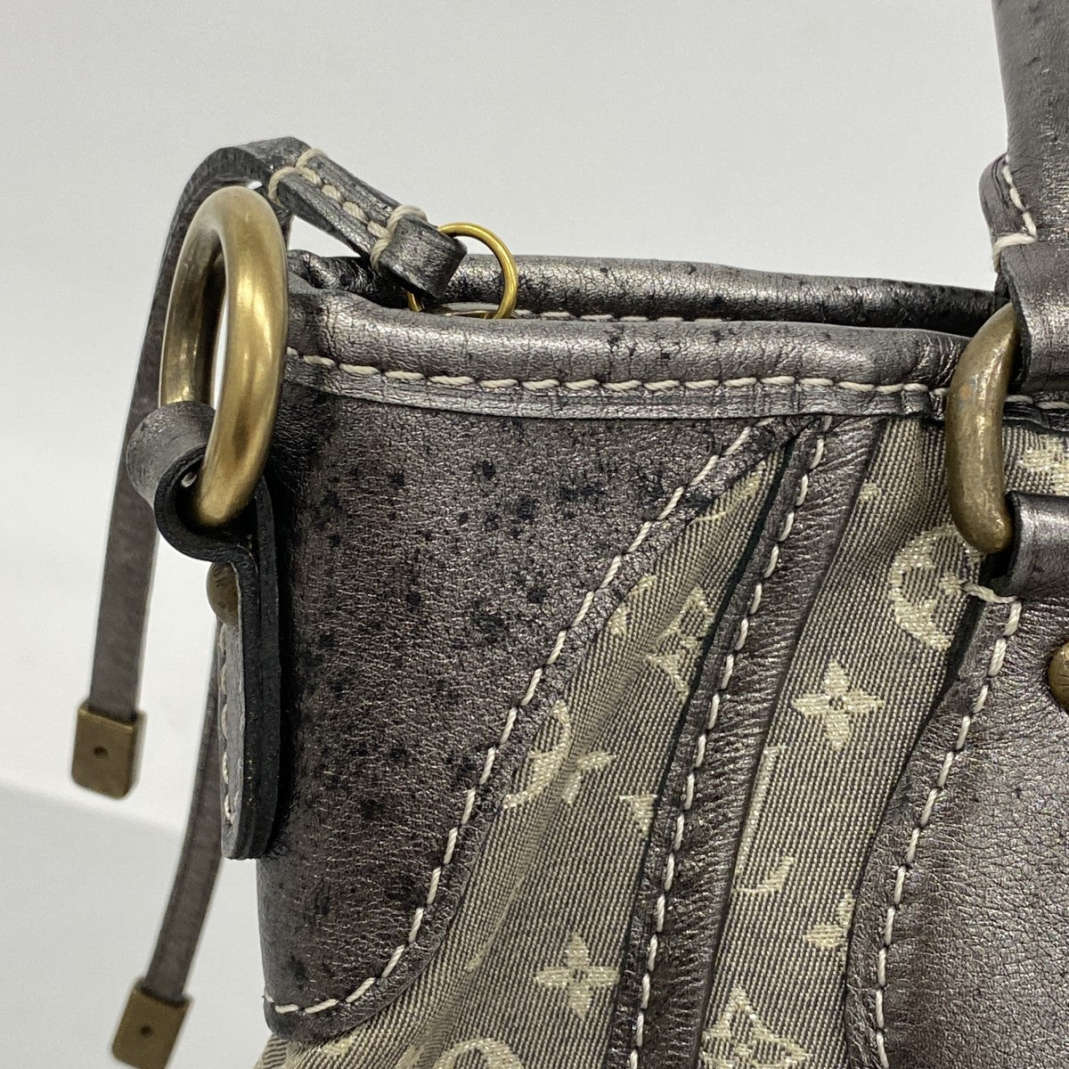 【6ga0179】ルイヴィトン ハンドバッグ モノグラム・ミニラン ブザスアンジュール M95622 プラティーヌ 2wayバッグ【中古】レディース