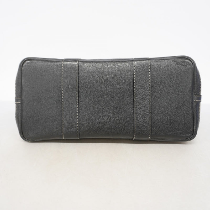 【6ga0185-h】エルメス トートバッグ ガーデンパーティPM トワルアッシュ ブラック シルバー金具 □F刻印【中古】レディース