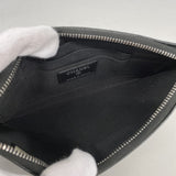 【6ga0193-k】シャネル 長財布 ボーイシャネル/Vステッチ ラムスキン ブラック シルバー金具【中古】レディース