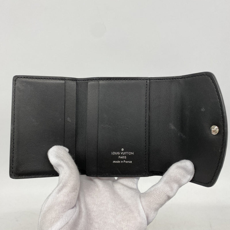 【6ga0194-k】ルイヴィトン 三つ折り財布 マヒナ ポルトフォイユイリスXS M67498 ノワール【中古】レディース