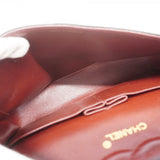 【6ga0198-h】シャネル ショルダーバッグ マトラッセ Wフラップ Wチェーン ラムスキン ブラック ゴールド金具【中古】レディース