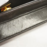 【6ga0211】シャネル ショルダーバッグ マトラッセ チェーンショルダー ラムスキン ブラック ゴールド金具【中古】レディース
