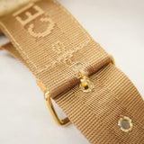 【6ga0212】セリーヌ リュック・デイパック マカダム PVC ベージュ ブラウン ゴールド金具【中古】レディース