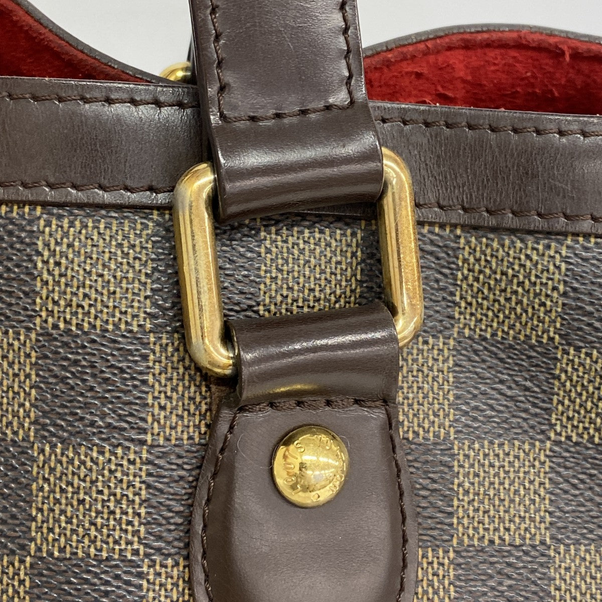 【6ga0223】ルイヴィトン トートバッグ ダミエ ハムステッドPM N51205 エベヌ【中古】レディース