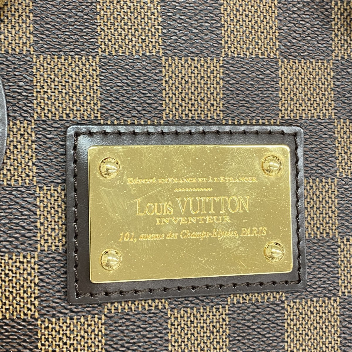 【6ga0224】ルイヴィトン トートバッグ ダミエ ハムステッドPM N51205 エベヌ【中古】レディース