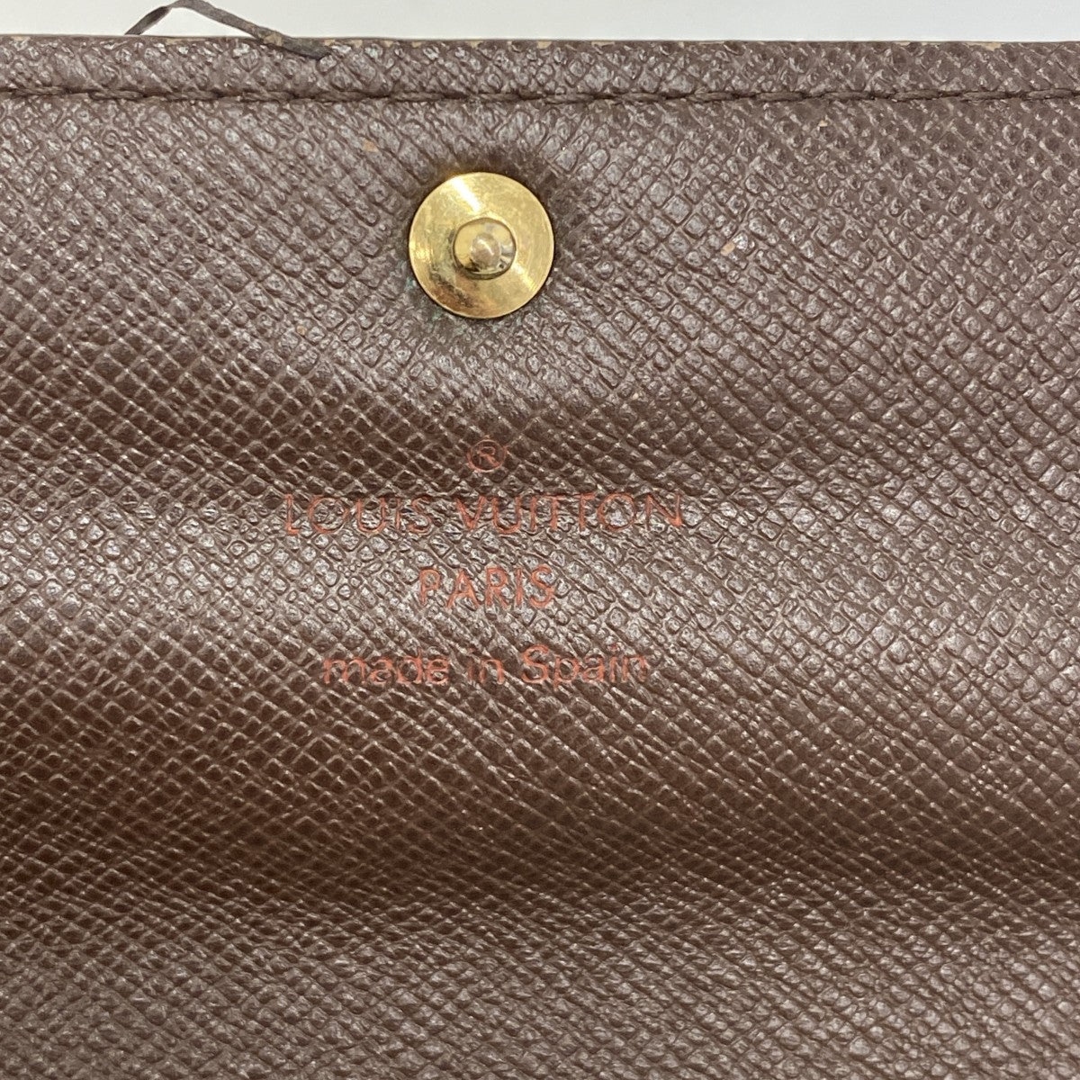 【6ga0225】ルイヴィトン 長財布 ダミエ ポルトフォイユサラ N61734 エベヌ【中古】レディース