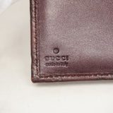 【6ga0243】グッチ 長財布 グッチシマ 244946 レザー ダークブラウン シャンパンゴールド金具【中古】レディース
