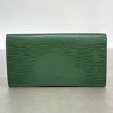 【6ga0259】ルイヴィトン 長財布 エピ ポシェットポルトモネクレディ M63574 ボルネオグリーン【中古】レディース