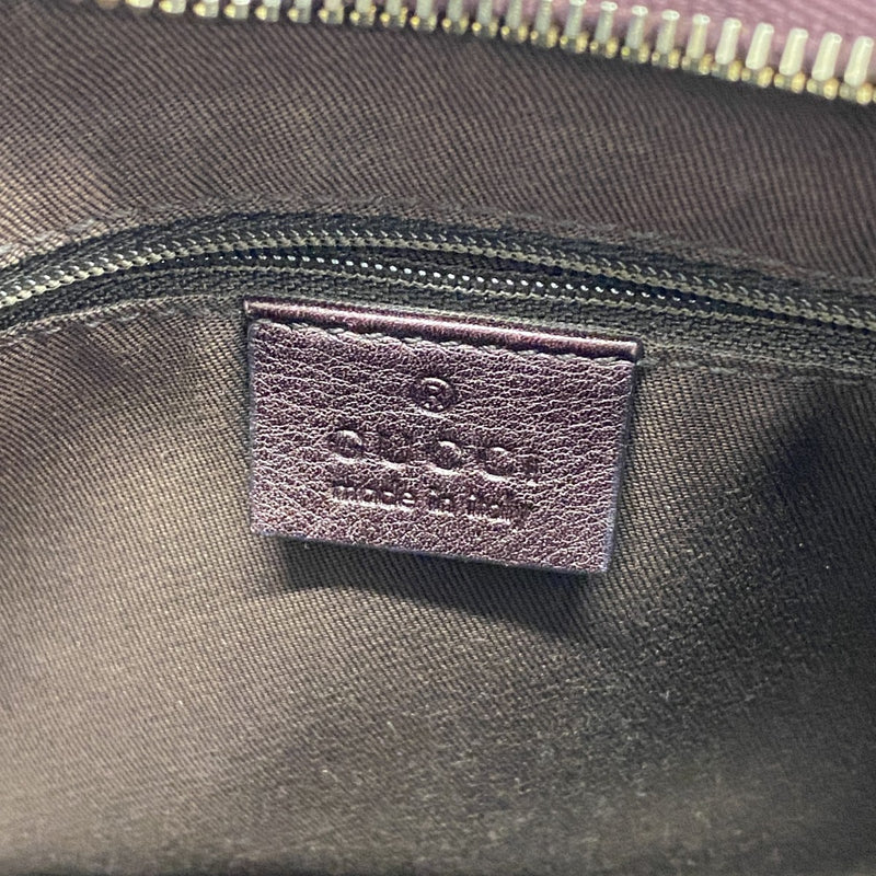 【6ga0261】グッチ ハンドバッグ GGキャンバス/アビー 190525 キャンバス ベージュ ボルドー シャンパンゴールド金具【中古】レディース