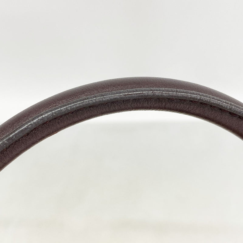 【6ga0261】グッチ ハンドバッグ GGキャンバス/アビー 190525 キャンバス ベージュ ボルドー シャンパンゴールド金具【中古】レディース