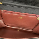 【6ga0262】シャネル ショルダーバッグ マトラッセ チェーンショルダー ジャージ ブラック ゴールド金具【中古】レディース